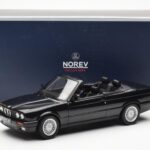 BMW 325i E30 Kabriolet Čierny Metalíza Norev 1:18 - image 6 of 6