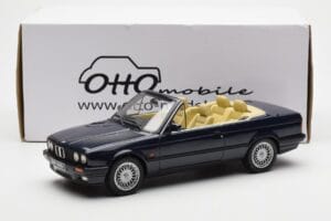 BMW 325i E30 Kabriolet Modrý Otto 1:18 OT114 Živica – obrázok 6 z 6