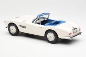 BMW 507 Roadster Biely Norev 1:18 183232 Kov – obrázok 5 z 6