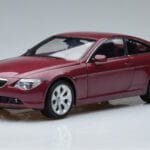 BMW 645Ci E63 Tmavo Červený Kyosho 1:18 08701CR Kov