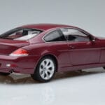 BMW 645Ci E63 Tmavo Červený Kyosho 1:18 08701CR Kov - image 3 of 7