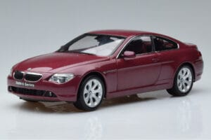 BMW 645Ci E63 Tmavo Červený Kyosho 1:18 08701CR Kov