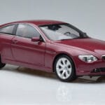 BMW 645Ci E63 Tmavo Červený Kyosho 1:18 08701CR Kov - image 5 of 7