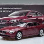 BMW 645Ci E63 Tmavo Červený Kyosho 1:18 08701CR Kov - image 7 of 7