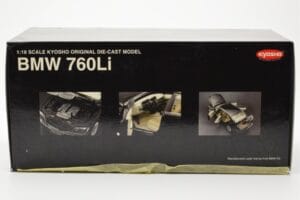 BMW 760Li E66 Čierny Kyosho 1:18 08572BK Kov – obrázok 8 z 9