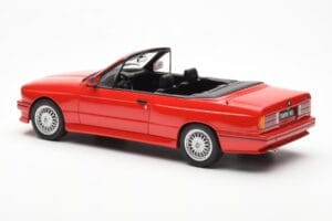 BMW M3 E30 Kabriolet Červený Otto 1:18 OT077 Živica – obrázok 5 z 6