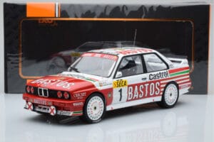 BMW M3 E30 Bastos #1 R. Ravaglia / E. Pirro / E. Van de Poele 24 Hours of Spa 1991 IXO 1:18 18RMC081A Kov – obrázok 6 z 6