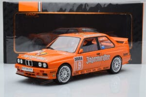 BMW M3 E30 Jagermeister #19 A. Hahne DTM Nurburgring 1992 IXO 1:18 18RMC082A Kov – obrázok 6 z 6