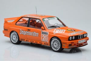 BMW M3 E30 Jagermeister #20 W. Gardner DTM Nurburgring 1992 IXO 1:18 18RMC082B Kov – obrázok 4 z 6