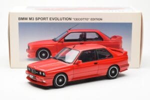 BMW M3 E30 Sport Evolution Cecotto Edition Červený AUTOart 1:18 70566 Kov – obrázok 8 z 8