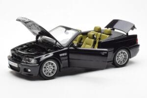 BMW M3 E46 Kabriolet Čierny Kyosho 1:18 80430024431 Kov – obrázok 2 z 8