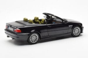 BMW M3 E46 Kabriolet Čierny Kyosho 1:18 80430024431 Kov – obrázok 3 z 8