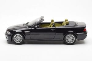 BMW M3 E46 Kabriolet Čierny Kyosho 1:18 80430024431 Kov – obrázok 4 z 8