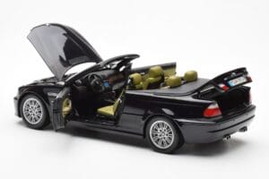 BMW M3 E46 Kabriolet Čierny Kyosho 1:18 80430024431 Kov – obrázok 5 z 8