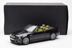 BMW M3 E46 Kabriolet Čierny Kyosho 1:18 80430024431 Kov – obrázok 8 z 8