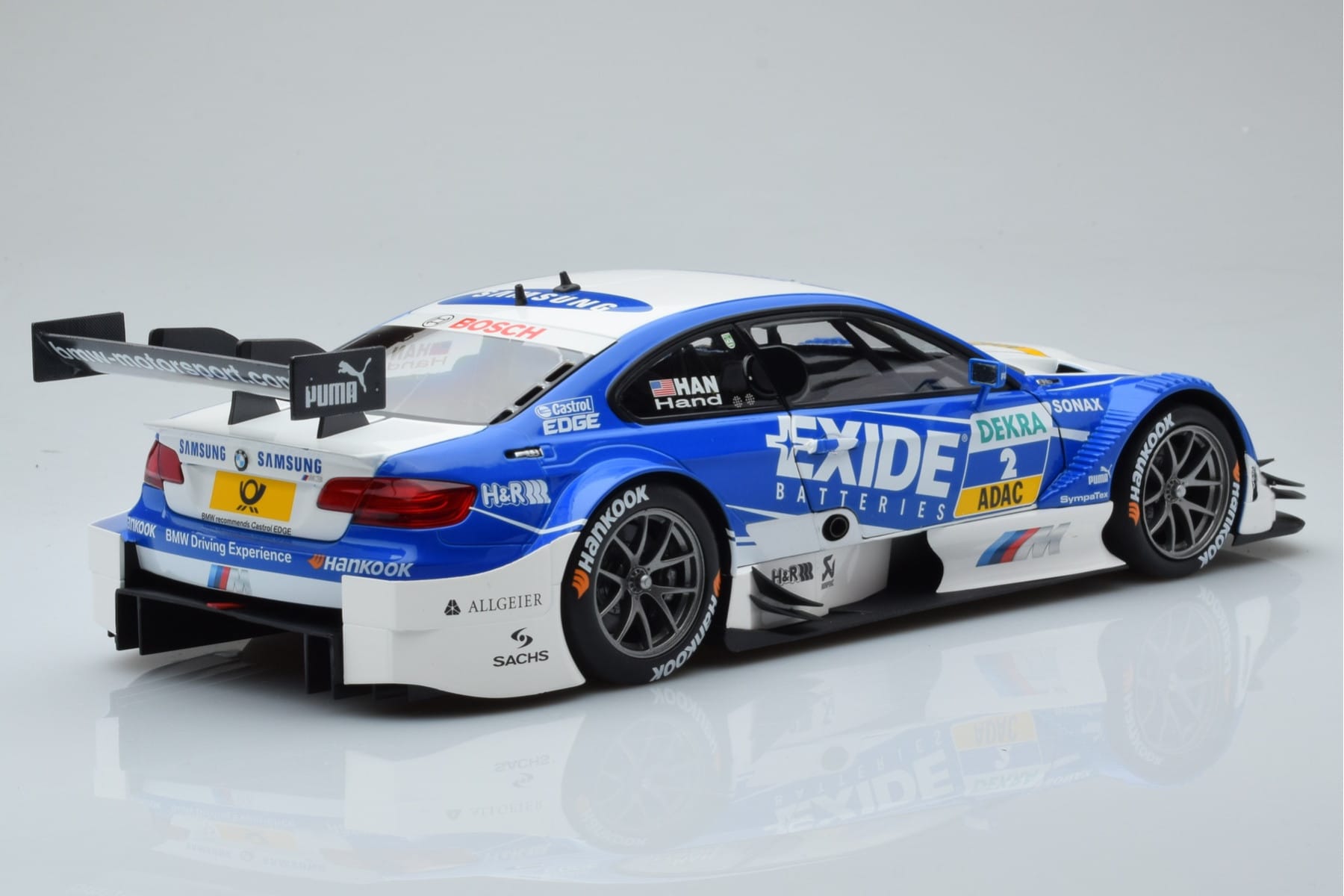 BMW M3 #2 BMW Team RMG A.J. Hand DTM 2012 Minichamps 1:18 100122202 Kov – obrázok 3 z 8