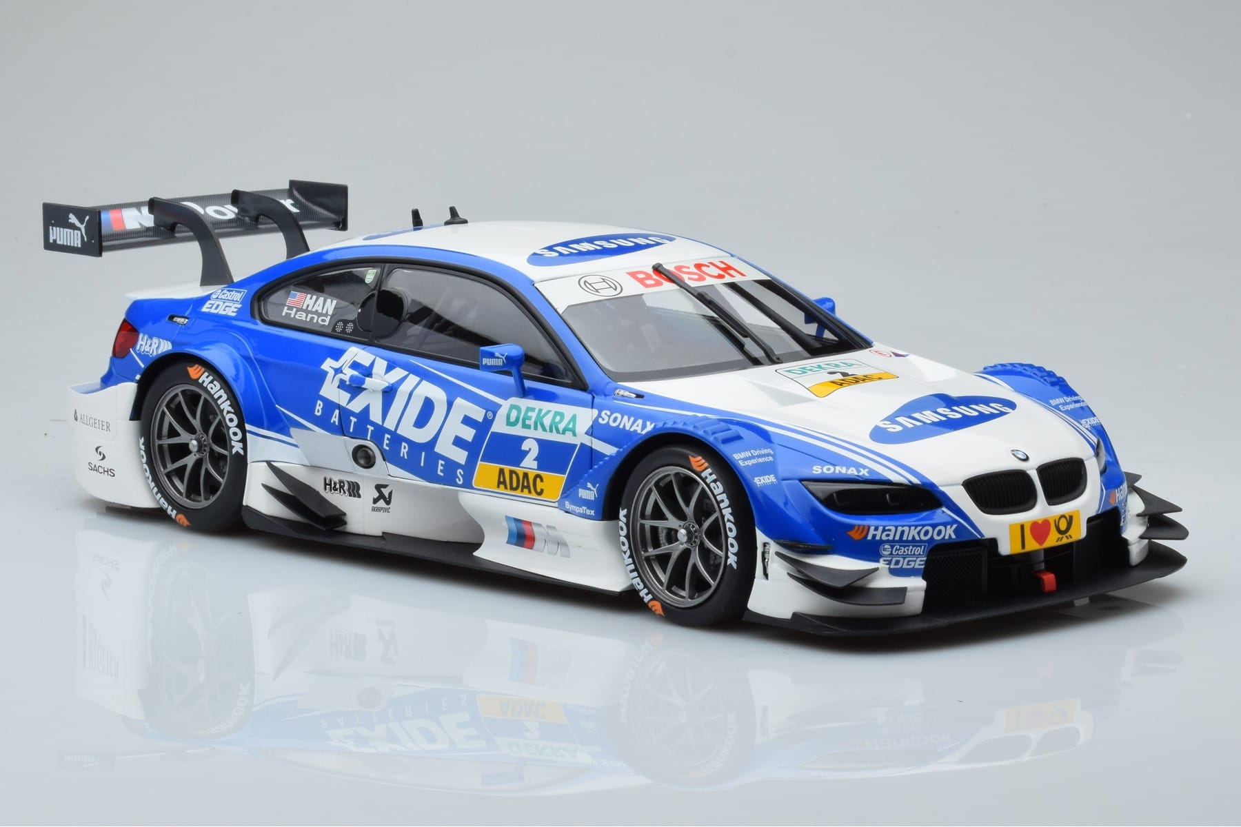 BMW M3 #2 BMW Team RMG A.J. Hand DTM 2012 Minichamps 1:18 100122202 Kov – obrázok 5 z 8