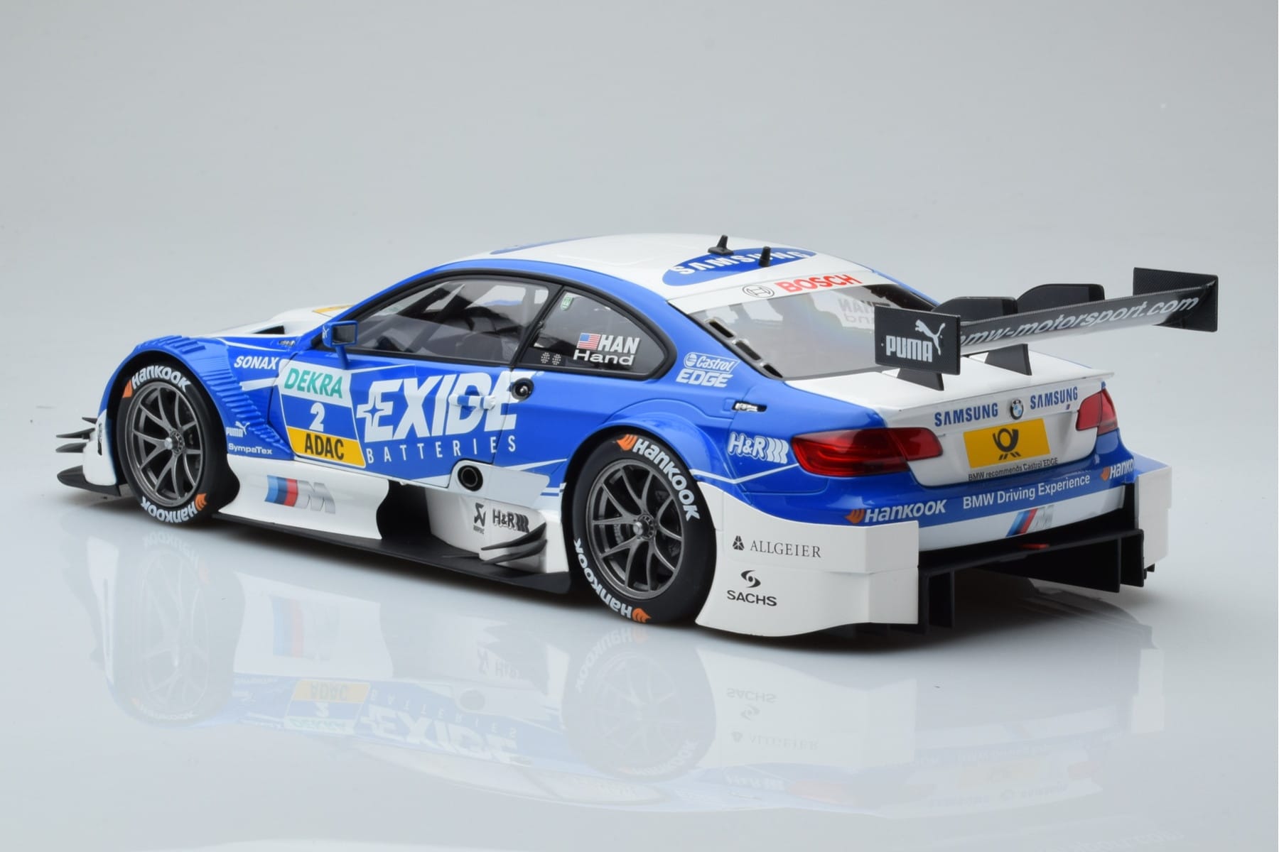 BMW M3 #2 BMW Team RMG A.J. Hand DTM 2012 Minichamps 1:18 100122202 Kov – obrázok 6 z 8