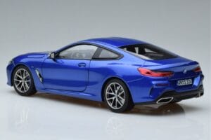 BMW M850i G15 Modrý Metalíza Norev 1:18 183286 Kov – obrázok 6 z 7
