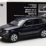 BMW X5 4.4i E53 Tmavo Modrý Kyosho 1:18 - image 8 of 8