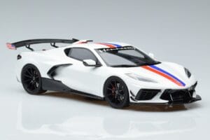 Chevrolet Hennessey Corvette C8 Arctic Biely GT Spirit 1:18 GT317 Živica – obrázok 4 z 6