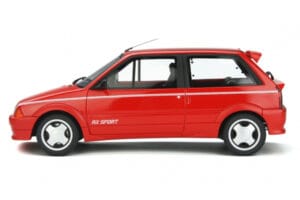 Citroen AX Sport Červený Otto 1:18 OT799 Živica – obrázok 3 z 5