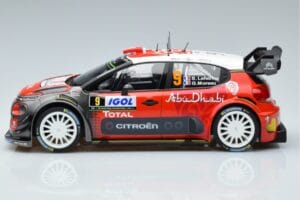 Citroen C3 WRC #9 S. Lefebvre / G. Moreau Tour de Corse 2017 Norev 1:18 181633 Kov – obrázok 3 z 6
