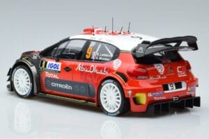 Citroen C3 WRC #9 S. Lefebvre / G. Moreau Tour de Corse 2017 Norev 1:18 181633 Kov – obrázok 5 z 6