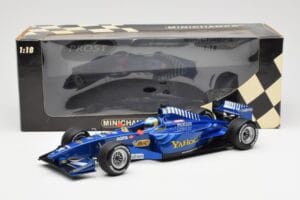 Prost AP03 Peugeot #15 N. Heidfeld F1 Showcar 2000 Minichamps 1:18 180000085 Živica – obrázok 6 z 6