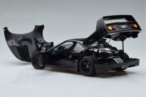 Ferrari F40 Lightweight Čierny Kyosho 1:18 08412BK Kov – obrázok 6 z 12