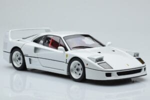 Ferrari F40 Perleťová Biela Kyosho 1:18 08416PW-G Kov – obrázok 6 z 8