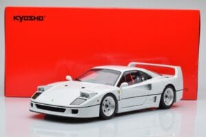 Ferrari F40 Perleťová Biela Kyosho 1:18 08416PW-G Kov – obrázok 8 z 8