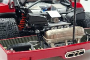 Ferrari F40 Červený Metalický Asia Exclusive Kyosho 1:18 08416RM-G Kov – obrázok 13 z 14