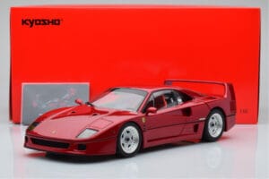 Ferrari F40 Červený Metalický Asia Exclusive Kyosho 1:18 08416RM-G Kov – obrázok 14 z 14