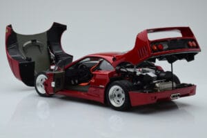 Ferrari F40 Červený Metalický Asia Exclusive Kyosho 1:18 08416RM-G Kov – obrázok 6 z 14