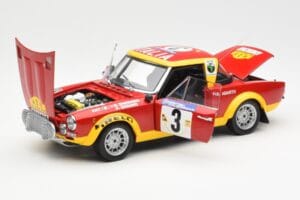 Fiat 124 Abarth #3 Barbasio / Sodano East African Safari Rally 1974 Sun Star 1:18 4952 Kov – obrázok 2 z 8
