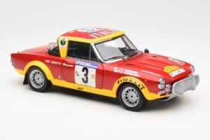 Fiat 124 Abarth #3 Barbasio / Sodano East African Safari Rally 1974 Sun Star 1:18 4952 Kov – obrázok 6 z 8