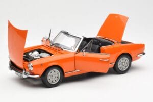 Fiat 124 BS Oranžový Sun Star 1:18 4906 Kov – obrázok 2 z 8