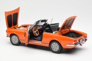 Fiat 124 BS Oranžový Sun Star 1:18 4906 Kov – obrázok 5 z 8