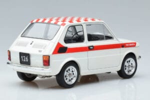 Fiat 126 Abarth Biely MCG 1:18 MCG18325 Kov – obrázok 2 z 6