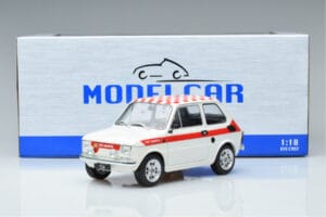Fiat 126 Abarth Biely MCG 1:18 MCG18325 Kov – obrázok 6 z 6