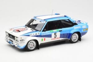 Fiat 131 Abarth #5 Team Fiat Works Rally Portugal 1980 Kyosho 1:18 08376A Kov