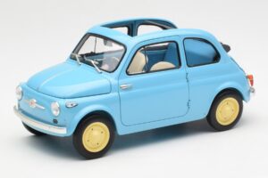 Fiat Nuova 500 Celeste Modrý Kyosho 1:18 08966LB