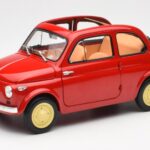 Fiat Nuova 500 Coral Červený Kyosho 1:18 08966R