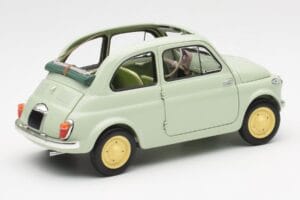 Fiat Nuova 500 Clear Zelený Kyosho 1:18 08966LG Kov – obrázok 3 z 8