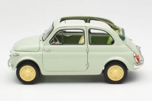Fiat Nuova 500 Clear Zelený Kyosho 1:18 08966LG Kov – obrázok 4 z 8