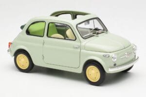 Fiat Nuova 500 Clear Zelený Kyosho 1:18 08966LG Kov – obrázok 6 z 8