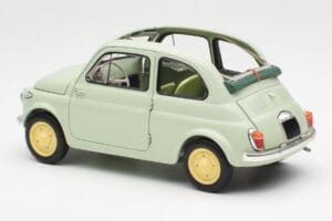 Fiat Nuova 500 Clear Zelený Kyosho 1:18 08966LG Kov – obrázok 7 z 8
