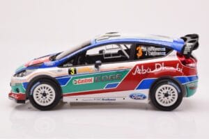 Ford Fiesta RS WRC Ford Abu Dhabi #3 M. Hirvonen / J. Lehtinen Winner Rally Australia 2011 Minichamps 1:18 151110803 Kov – obrázok 3 z 6