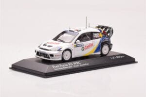 Ford Focus RS WRC #4 M. Martin / M. Park Neste Rally Finland Winners 2003 Minichamps 1:43 400038304 Kov – obrázok 2 z 4